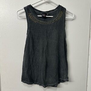 Eye Candy Stone Wash Gray Tank Top